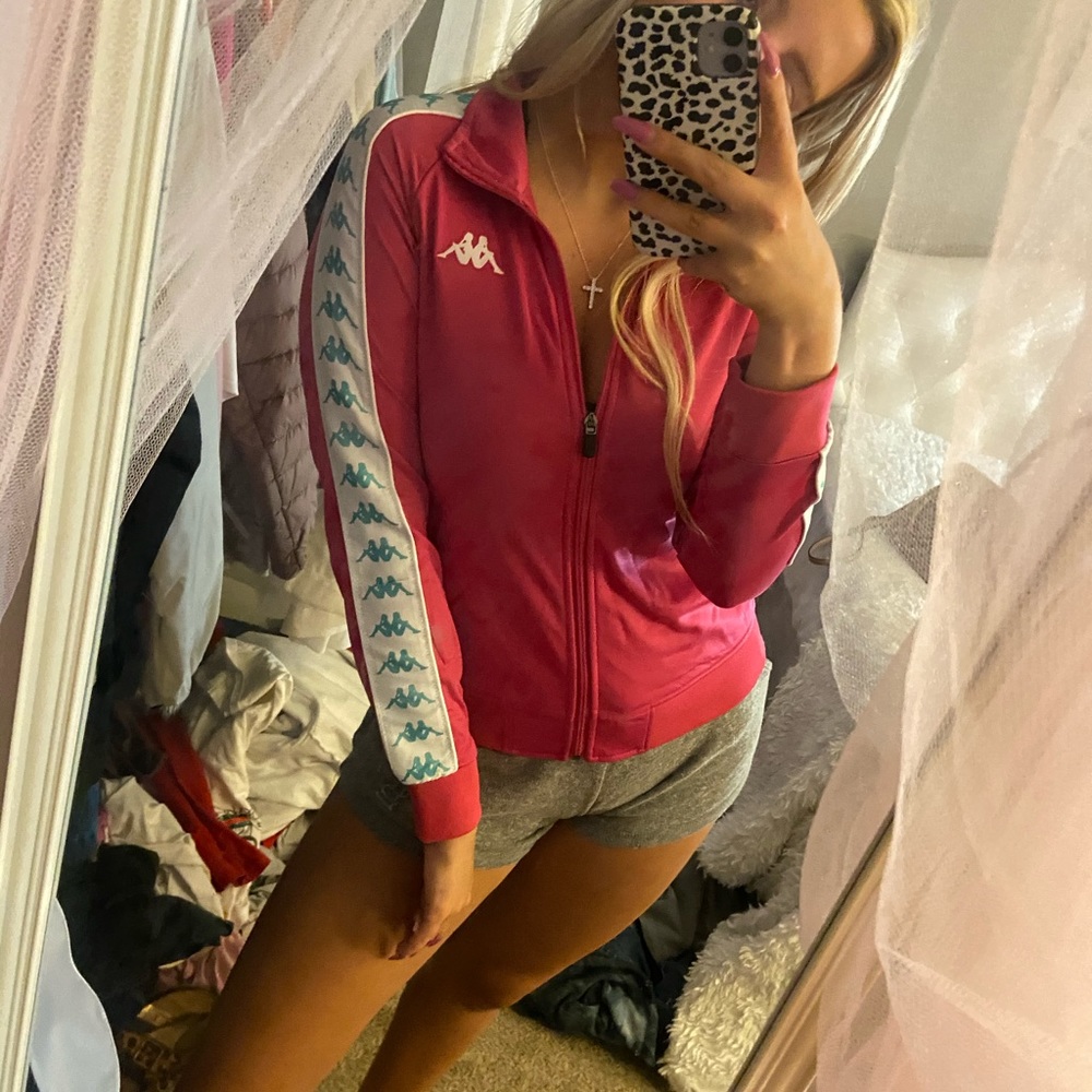 💓 NWT Pink and blue Kappa jacket 💓